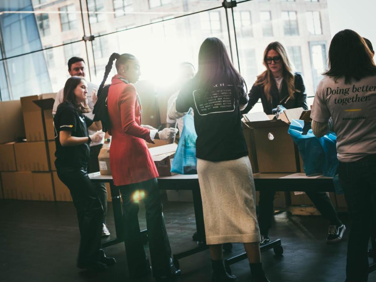 Tapestry employees volunteering